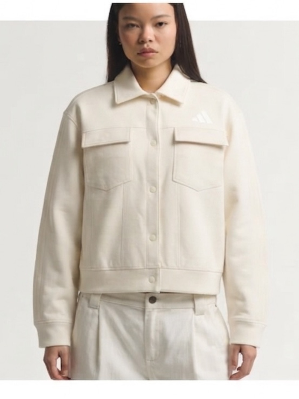 adidas Cream Boxy Jacket